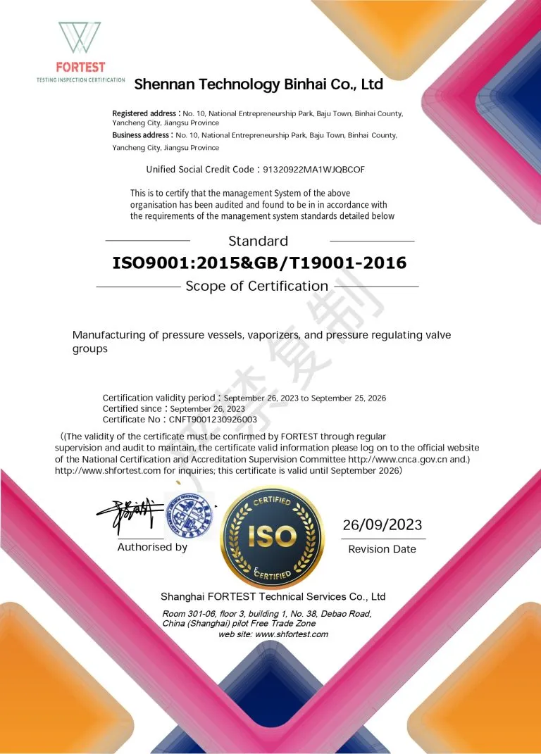 Chứng Chỉ ISO 9001:2015